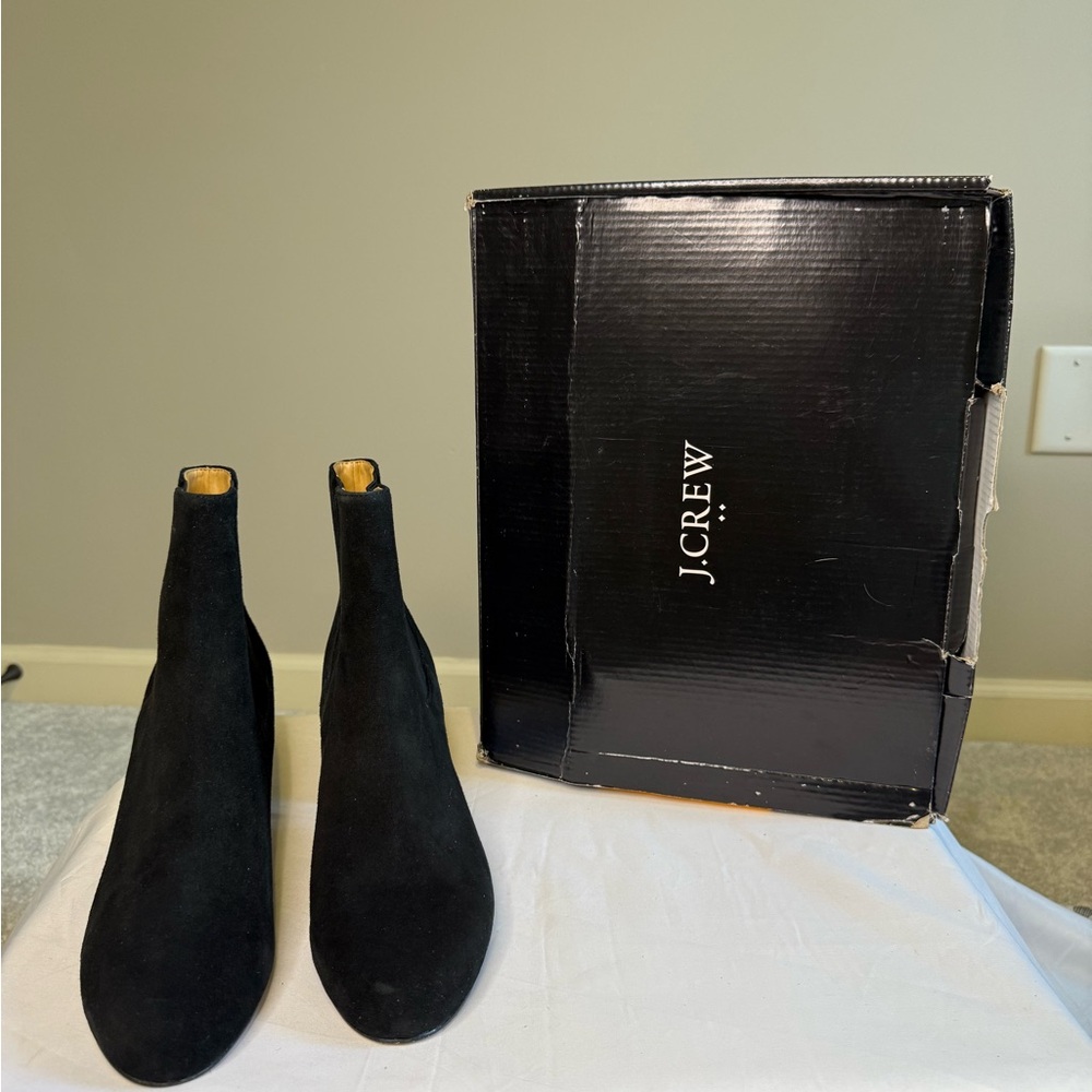 J. Crew Elegant Black Suede Boots